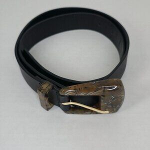 Zara Marbled Resin Belt